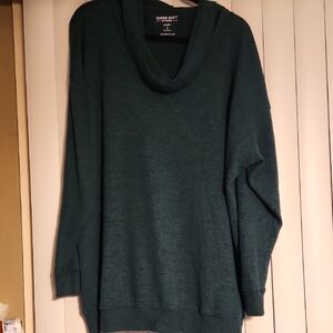 TORRID  Cowl Neck  Green Sweater Size 3